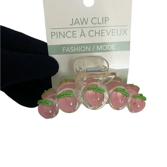 Sweet Peach Hair Claw Clip Women’s Crab Ponytail Clip Fashion Accessories - Picture 2 of 7